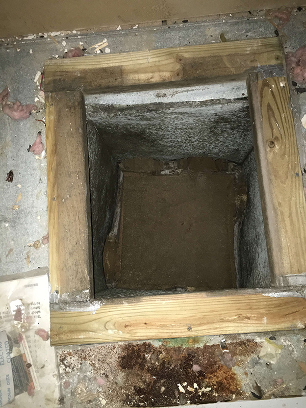 In Ground Duct Before Sealing